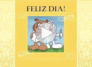  Tarjeta animada de D&iacute;a del amigo, A un verdadero amigo. 