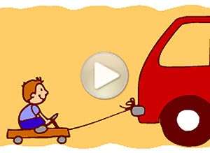  Tarjeta animada de D&iacute;a del Padre, Quiero ser como t�. 