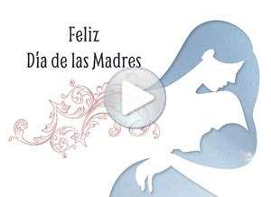  Tarjeta animada de D&iacute;a de la madre, Una madre tiene algo de dios. 