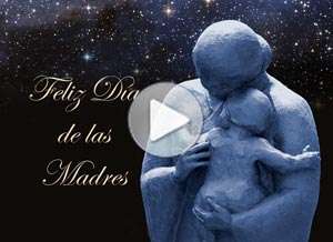  Tarjeta animada de D&iacute;a de la madre, El amor de una madre. 