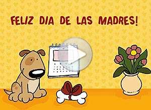  Tarjeta animada de D&iacute;a de la madre, Todos los d�as son tuyos, mam�!. 