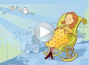  Tarjeta animada de D&iacute;a de la madre, Para la futura mam�. 