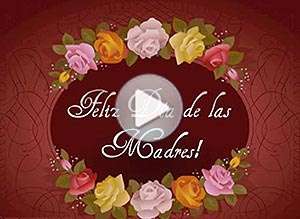  Tarjeta animada de D&iacute;a de la madre, Gracias, mam�. 