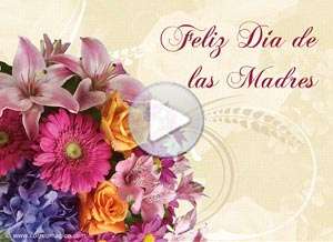  Tarjeta animada de D&iacute;a de la madre, Agradezco que seas mi mam�. 