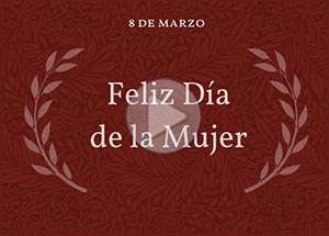  Tarjeta animada de D&iacute;a de la mujer, Gratitud eterna. 
