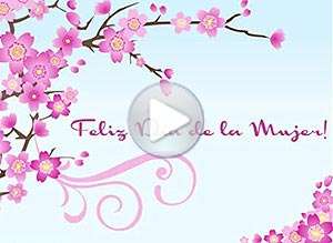  Tarjeta animada de D&iacute;a de la mujer, Todos los d�as son nuestros, amiga. 