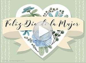 Tarjeta animada de D&iacute;a de la mujer, Para una mujer excepcional. 
