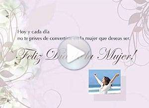  Tarjeta animada de D&iacute;a de la mujer, No hay meta inalcanzable para ti. 