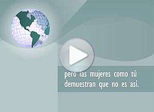  Tarjeta animada de D&iacute;a de la mujer, �es un mundo de hombres?. 