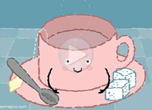  Tarjeta animada de D&iacute;a de la mujer, Un t� que nos hace muy bien�. 