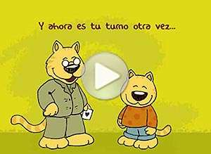  Tarjeta animada de D&iacute;a del Padre, Para mi abuelo. 