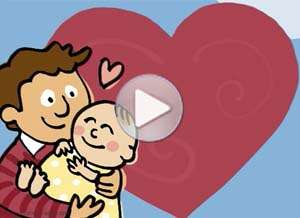 Tarjeta animada de D&iacute;a del Padre, Regalito de la vida