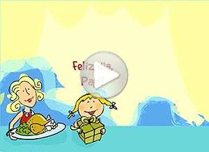  Tarjeta animada de D&iacute;a del Padre, Para pap�s amigos. 