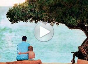  Tarjeta animada de D&iacute;a del Padre, Un buen padre. 