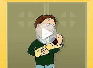  Tarjeta animada de D&iacute;a del Padre, La profesi�n de padre. 