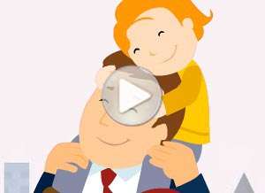  Tarjeta animada de D&iacute;a del Padre, Superh�roe sin capa. 