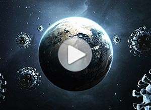 Tarjeta animada de D&iacute;a de la tierra, La tierra en cuarentena