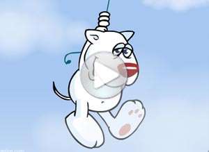  Tarjeta animada de Amor, Tu amor me hace volar. 