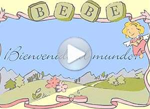  Tarjeta animada de Bebes, Bienvenido, beb�. 