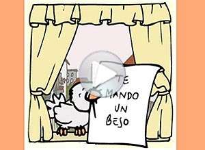  Tarjeta animada de Te mando un beso, Te mando un beso. 