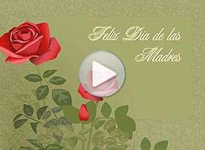  Tarjeta animada de D&iacute;a de la madre, Feliz d�a de las madres. 