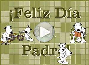 Tarjeta animada de D&iacute;a del Padre, Feliz d�a. 