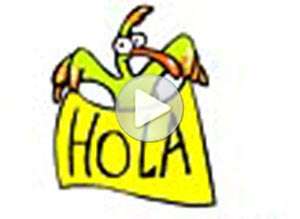  Tarjeta animada de Hola, Saludos m�gicos. 