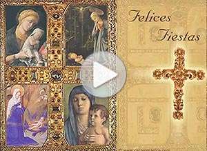  Tarjeta animada de Navidad, Que el Se�or los bendiga. 