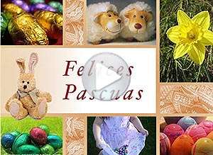  Tarjeta animada de Pascuas, Alegr�as en pascuas. 