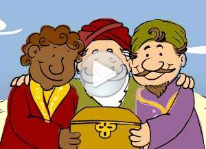  Tarjeta animada de Reyes Magos, Sorpresita m�gica. 