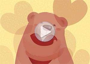 Tarjeta animada de D&iacute;a de la madre, Recibe mi abrazo