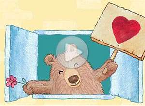 Tarjeta animada de D&iacute;a del amigo, Te deseo un feliz d�a	