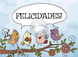  Tarjeta animada de Santos, Felicidades!. 