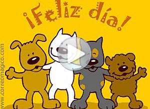  Tarjeta animada de Felicitaciones, Feliz d�a. 