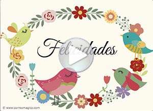  Tarjeta animada de Felicitaciones, Con mucho cari�o en tu d�a. 