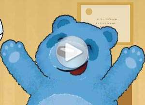  Tarjeta animada de D&iacute;a del amigo, Receta de la felicidad. 