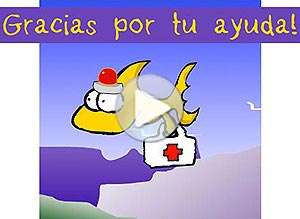  Tarjeta animada de Gracias, Gracias por tu ayuda. 