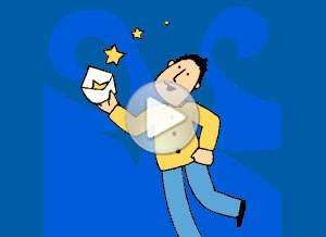  Tarjeta animada de Gracias, Gracias por tu saludo. 