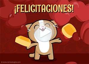 Tarjeta animada de Graduaci&oacute;n, Te env�o este regalito