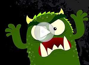 Tarjeta animada de Halloween, Dulce o truco?!