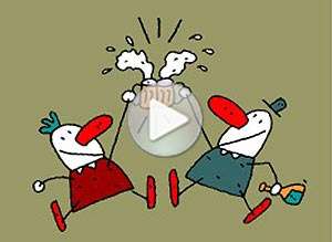  Tarjeta animada de Hola, Una cerveza. 