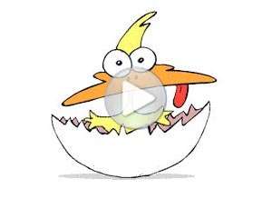  Tarjeta animada de A&ntilde;o Nuevo, Nace el nuevo a�o. 