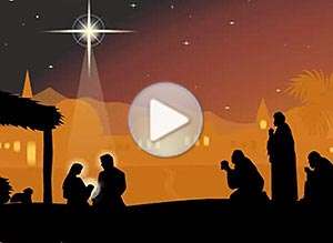 Tarjeta animada de Reyes Magos, Venid, adoremos