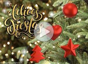  Tarjeta animada de Navidad, Que reine el amor y la esperanza. 