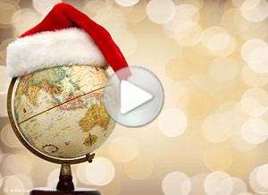  Tarjeta animada de Navidad, Desde la distancia. 