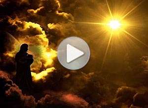  Tarjeta animada de Navidad, Al�grense los cielos. 