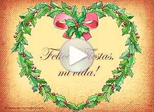  Tarjeta animada de Navidad, Por tu amor. 