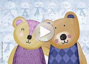  Tarjeta animada de Navidad, Que tus deseos se realicen, mi amor. 