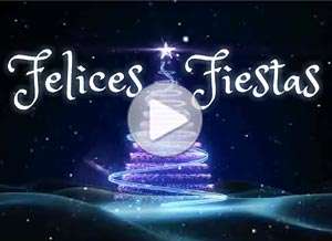  Tarjeta animada de Navidad, Felices fiestas. 