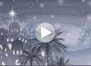  Tarjeta animada de Navidad, Aquella noche de paz. 